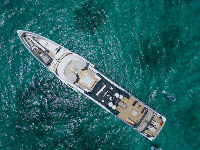 Aerial View Of The Yacht