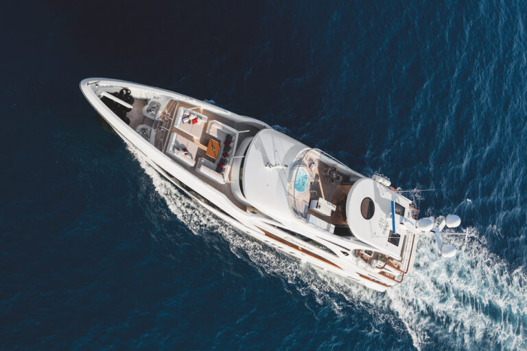 Aerial View Running Cruising