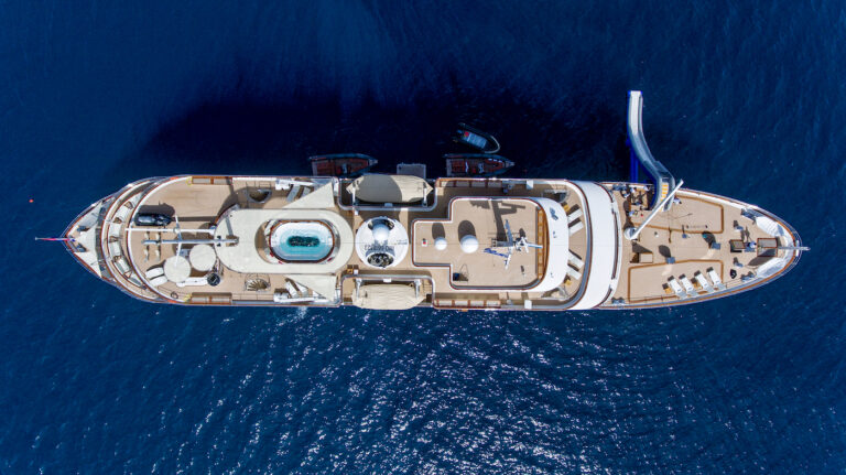 Aerial View With A Water Slide
