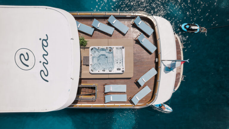 Aft Deck Jacuzzi And Sunbathing