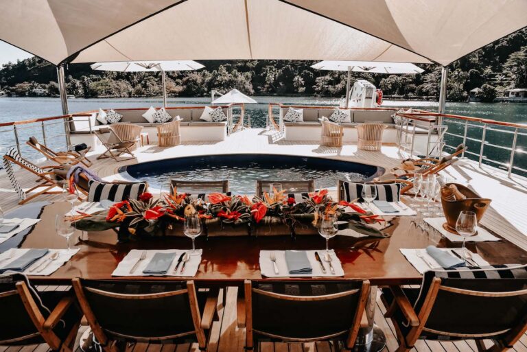 Aft  Deck Dining And Jacuzzi Pool