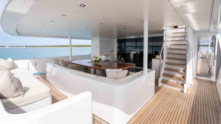 Aft Deck Dining And Seating Area