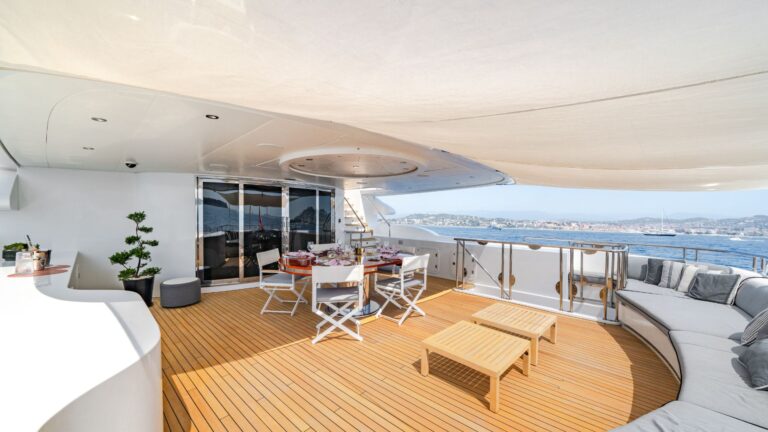 Aft Deck Dining Area