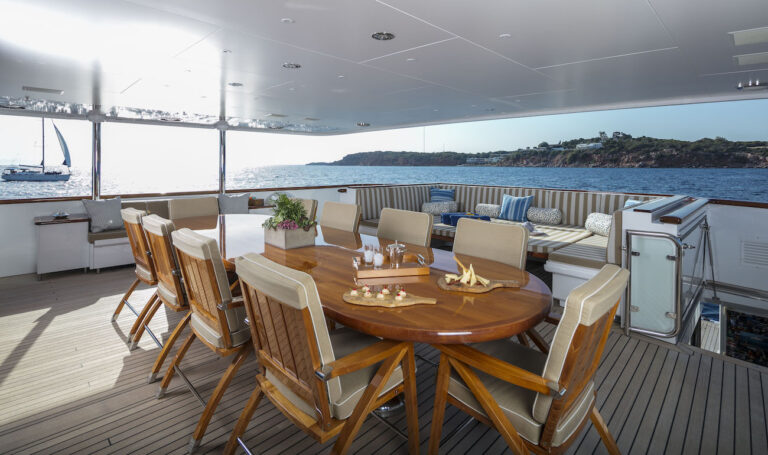 Aft Deck Dining Area Alfresco