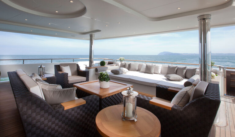 Aft Deck Louning And Relaxation Area With Sofas