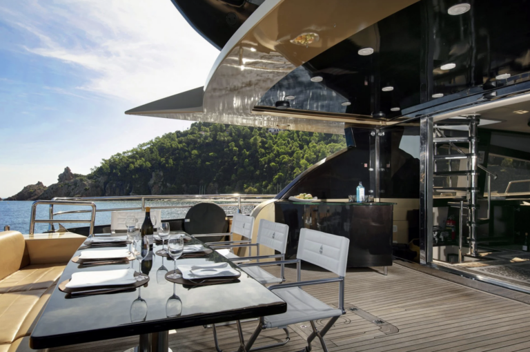 Aft Deck Of The Yacht