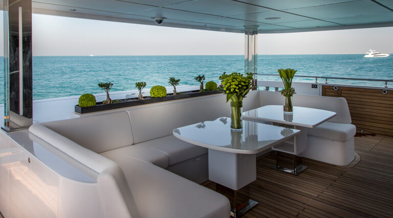 Aft Deck Seating And Alfresco Dining