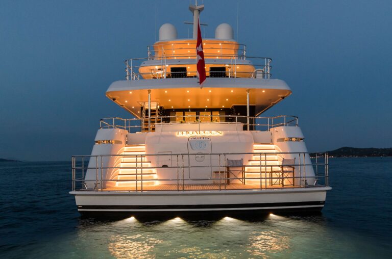 Aft View At Night