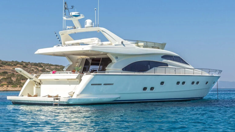 Aft View Of The Yacht