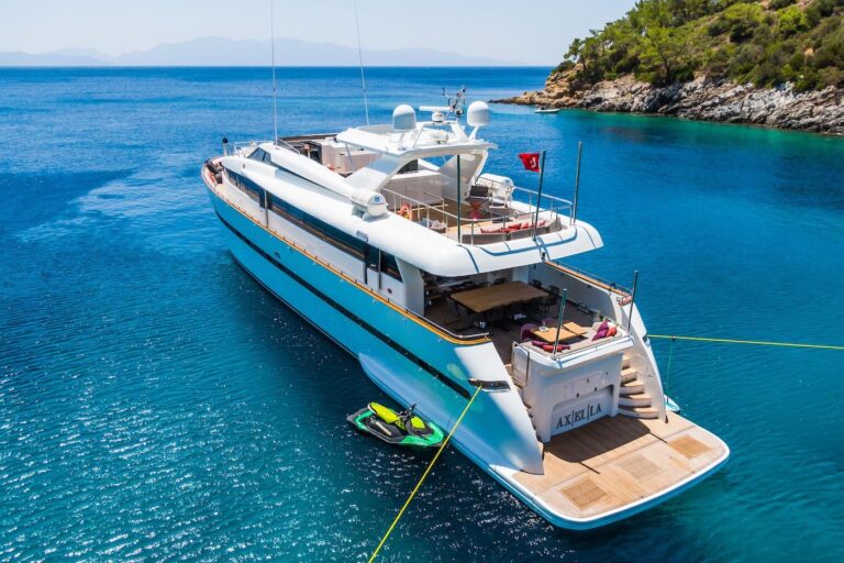 Aft View Of The Yacht