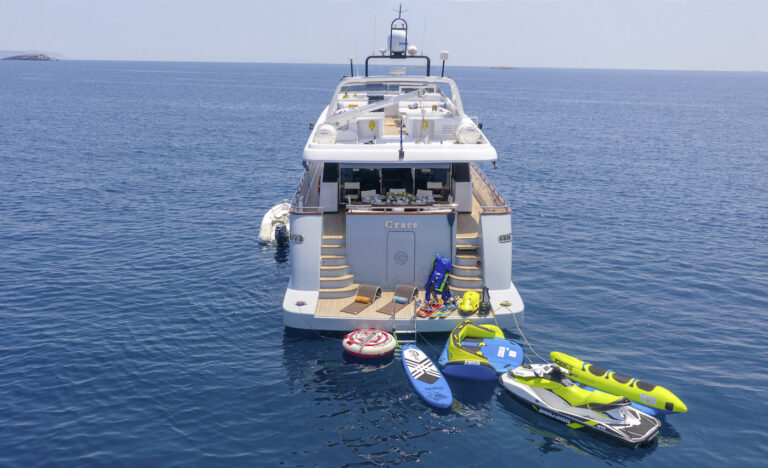 Aft View With Water Toys
