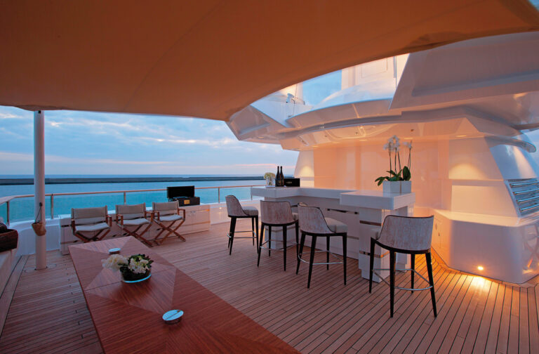 Al Fresco Bar At Sun Set