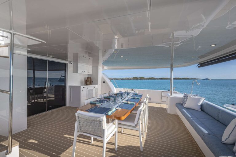 Al Fresco Dining On Aft Deck