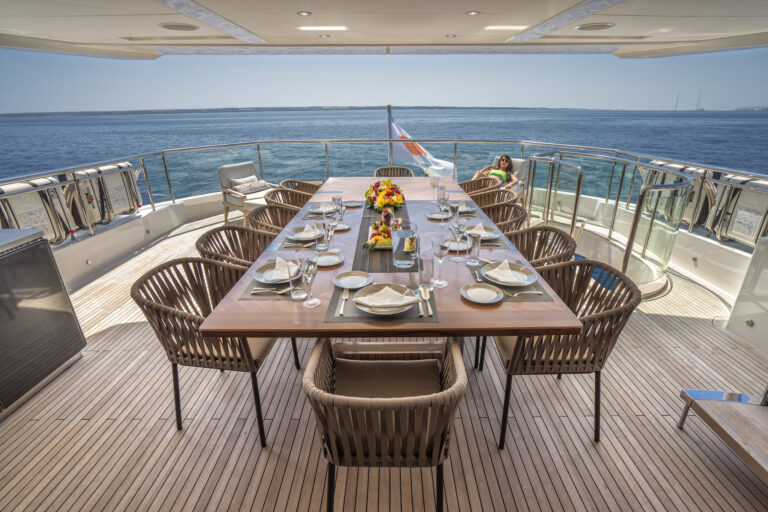 Al Fresco Dining On The Aft Deck