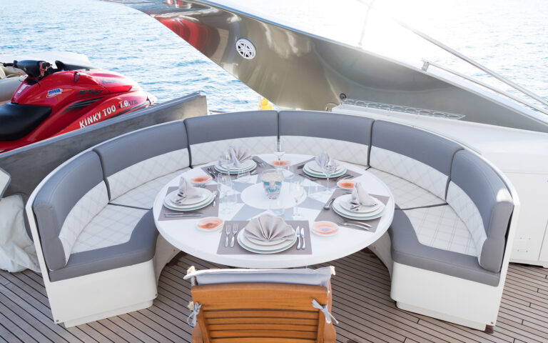 Alfresco Dining Area On The Aft Deck