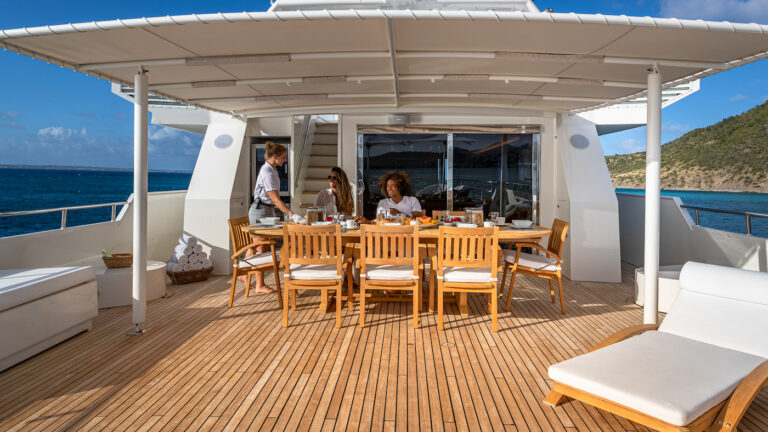 Alfresco Dining On The Upper Deck