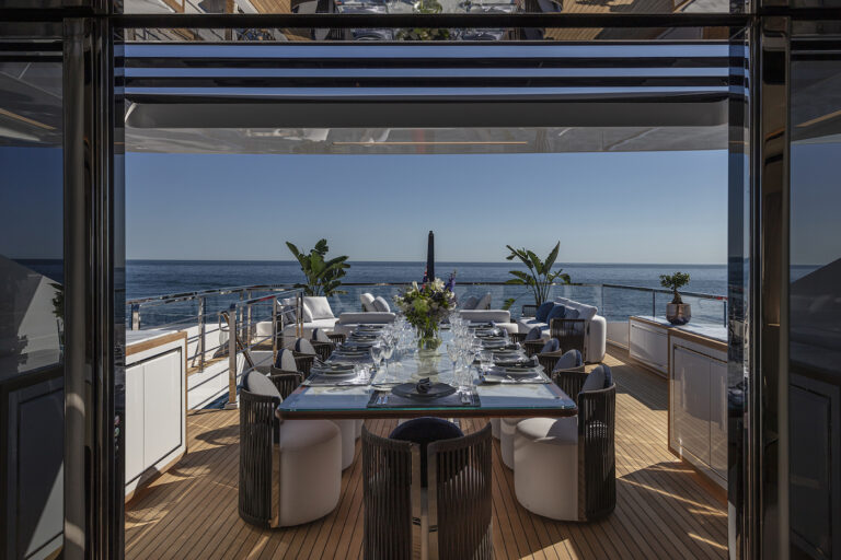 Alfresco Dining On Top Deck