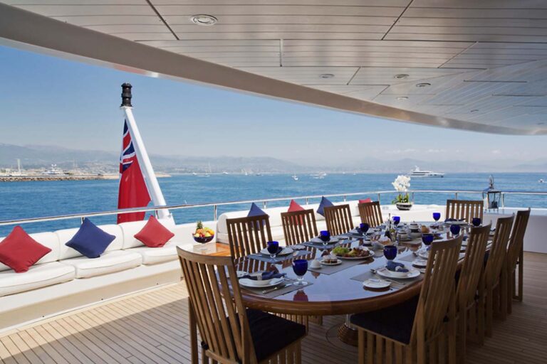 Alfresco Dining Option On The Aft Deck