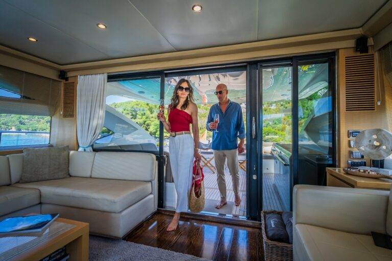Arriving Aboard Gitana II