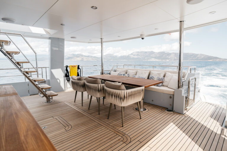 Aft Deck Dining Area