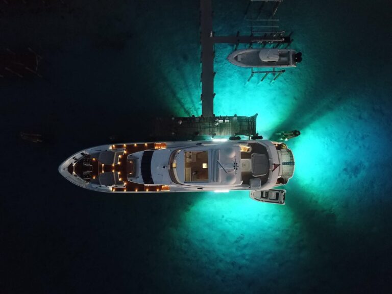 Bahamas Evening Yacht From Above