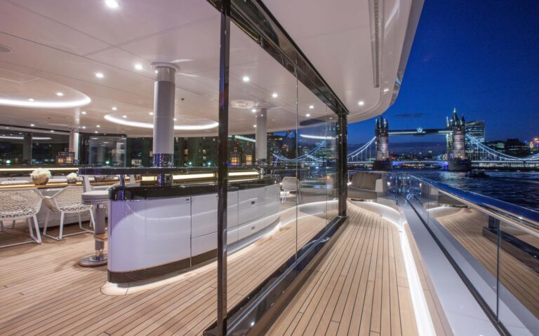 Bar And Al Fresco Dining Table Aft Deck