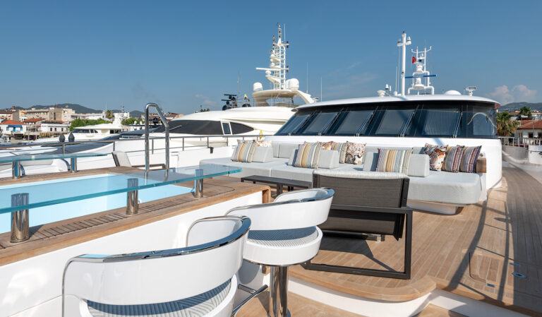 Bow Jacuzzi And Sunbathing Area