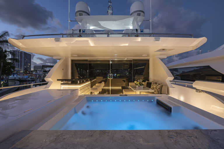 Bridge Deck With Jacuzzi By Night