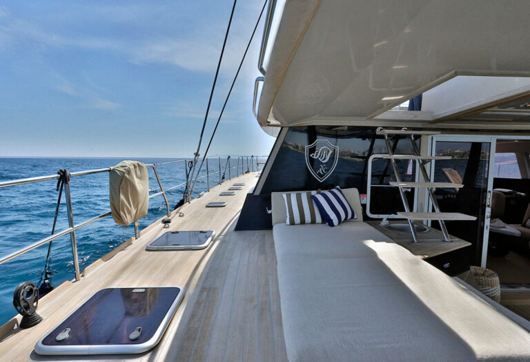 Charter Catamaran Anassa Looking Forward