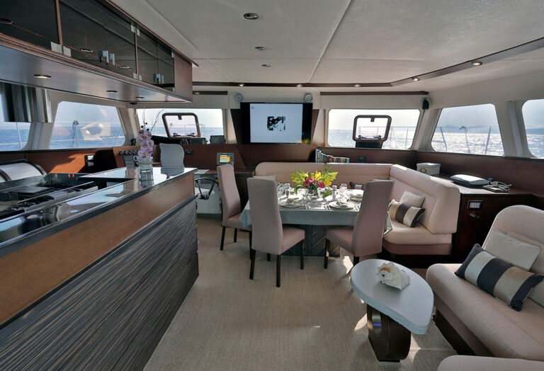 Charter Catamaran Anassa Saloon