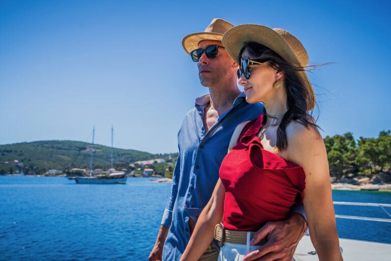 Couple On A Yachting Holiday