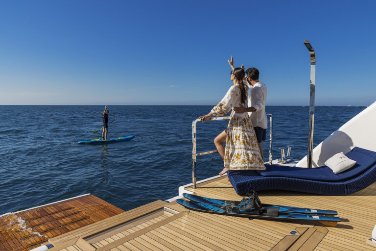 Couple On Swim Platform - Lifestyle