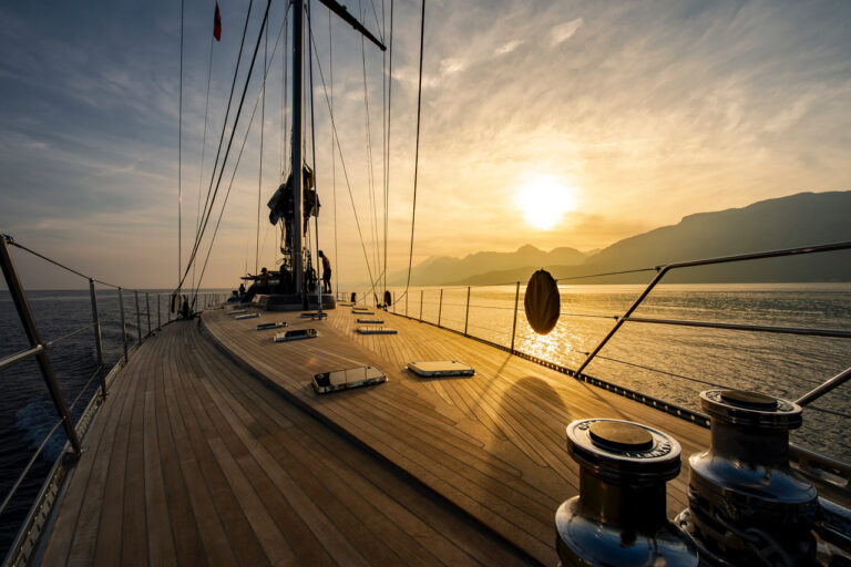 Deck At Sunset