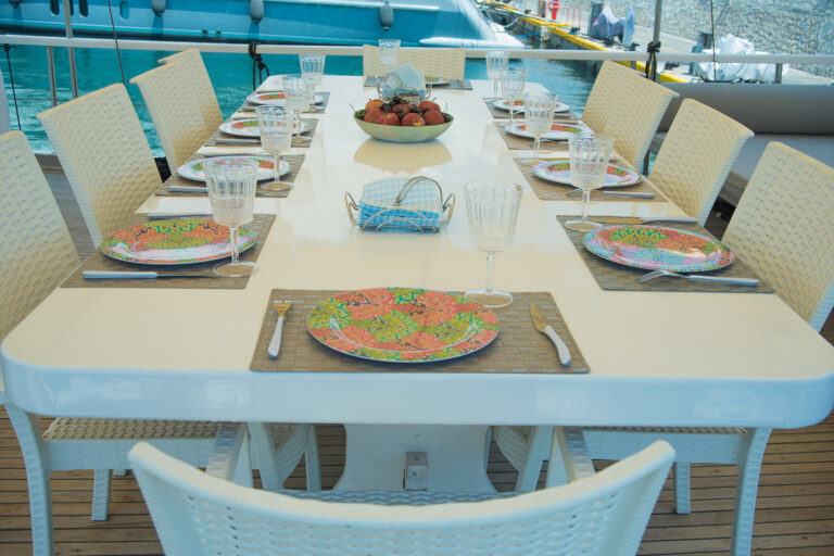Dining Set Up For Alfresco Meal