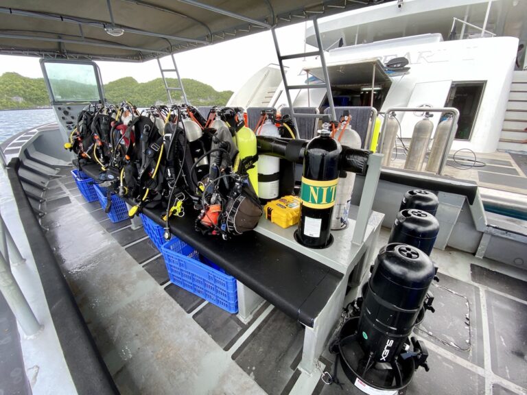 Diving Equipment On Black Pearl Yacht