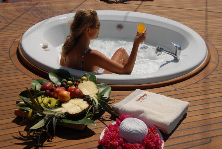 Enjoying The Jacuzzi