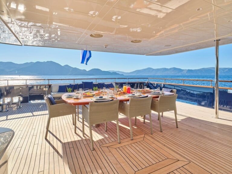 Exterior Dining Area With Sea Views