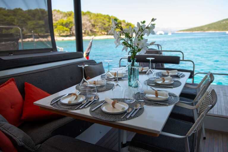 Exterior Dining Area With Sea Views