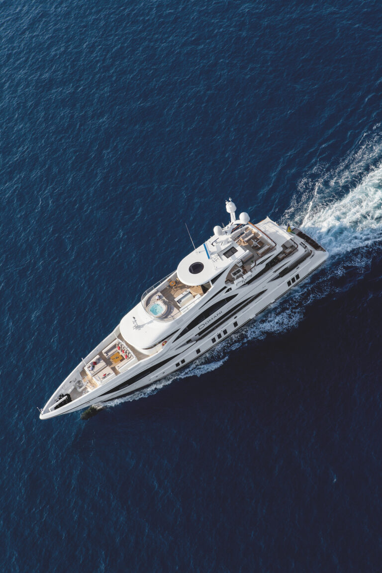 Full Aerial View Of 45m Benetti DOMANI