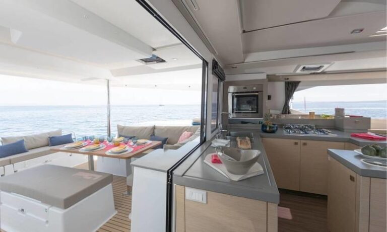 Galley Opened Onto Aft Deck