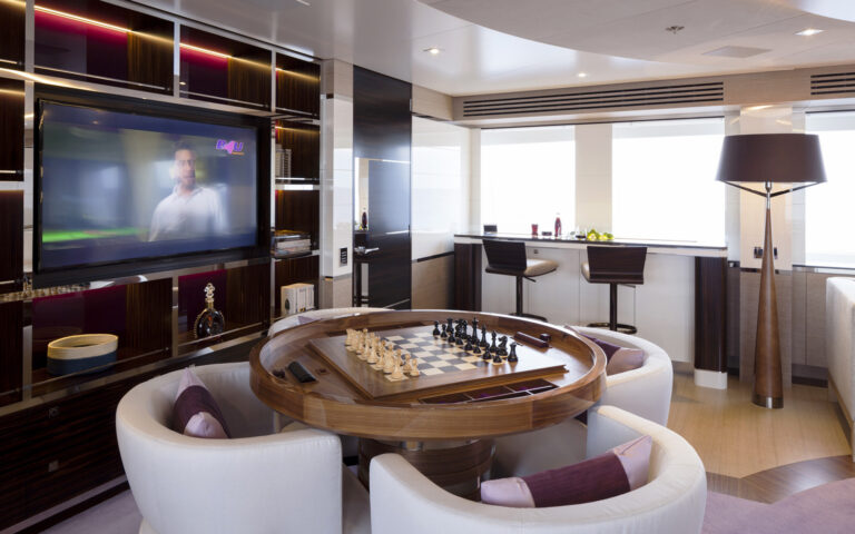 Games Table In The Upper Deck Saloon