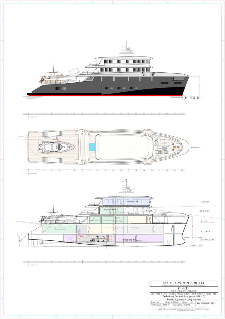 General Plans GA - Motor Yacht AUDACE