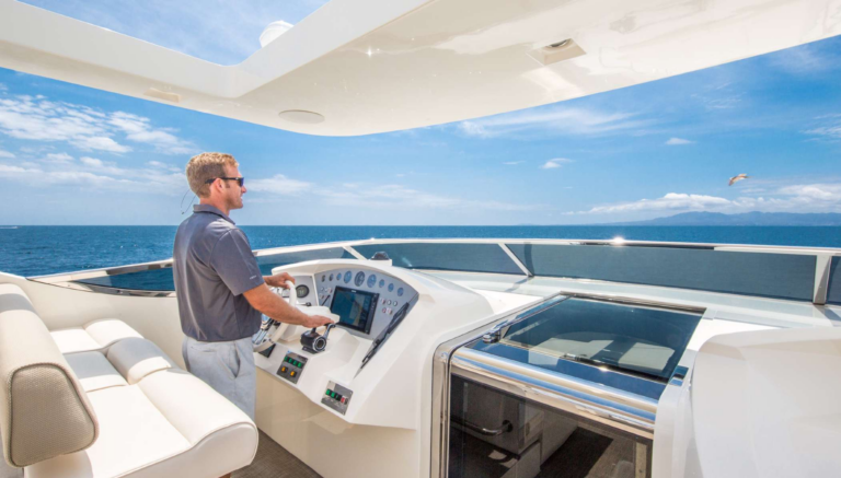 Helm On The Bridgedeck