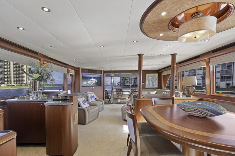 Salon view aft