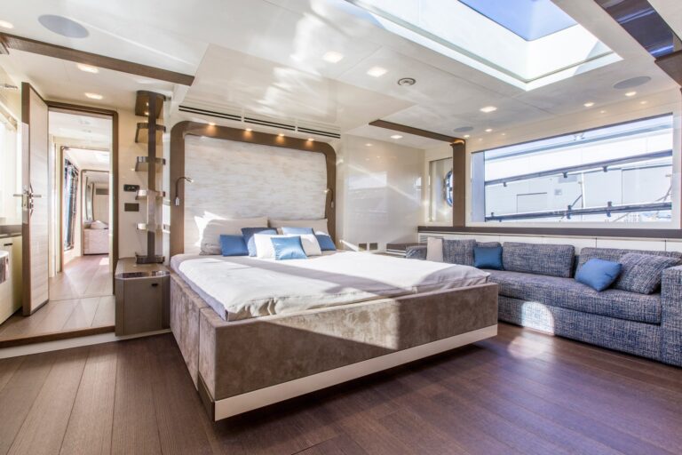 Master stateroom on the main deck