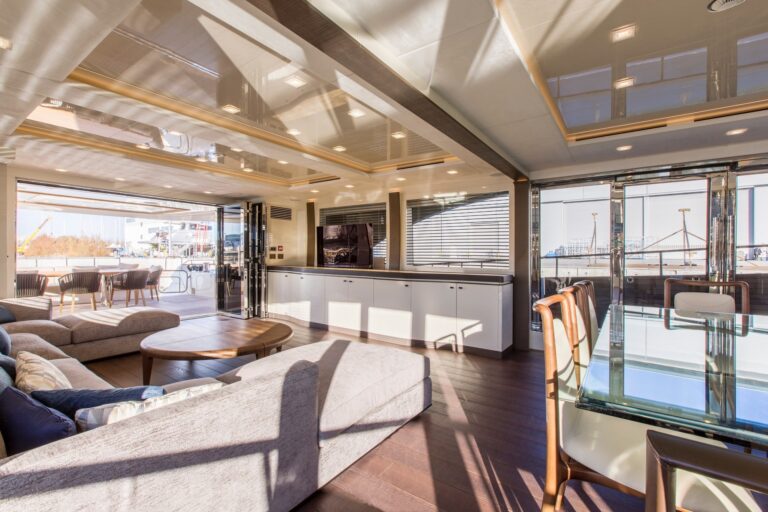 Salon view aft