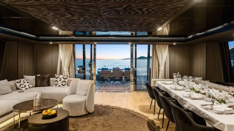 Salon and dining