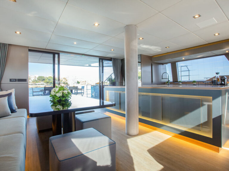 Interior Saloon And Galley