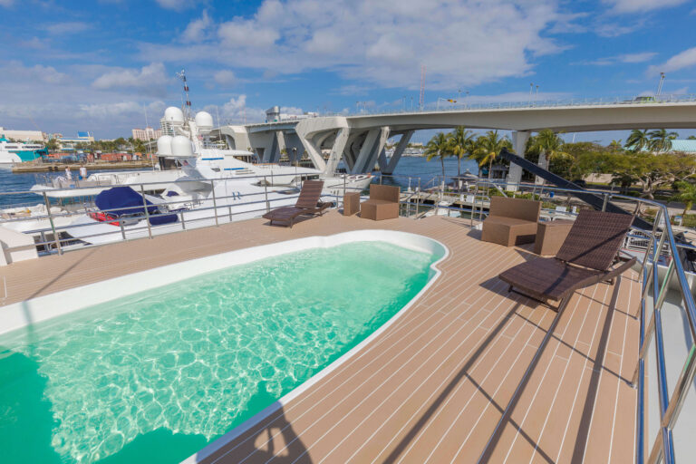 Large Swimming Pool And Deck