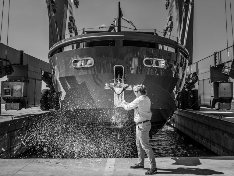 Launch And Christening Ceremony Of Yacht HAZE